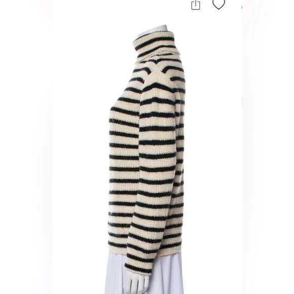 IRO Seely alpaca striped turtleneck sweater - Picture 4 of 5